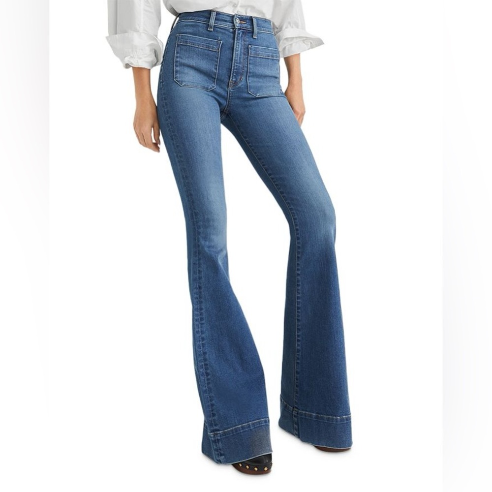 Veronica Beard Sheridan flare jeans in color: Airway, size: 32 NWT